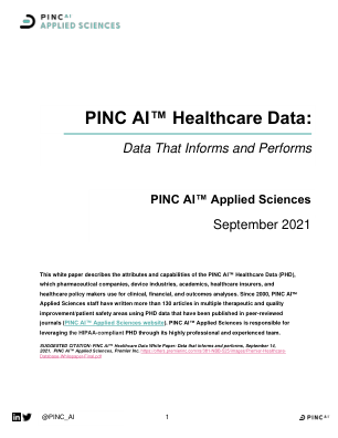 PINC AI™医疗保健数据：-Premier Inc.